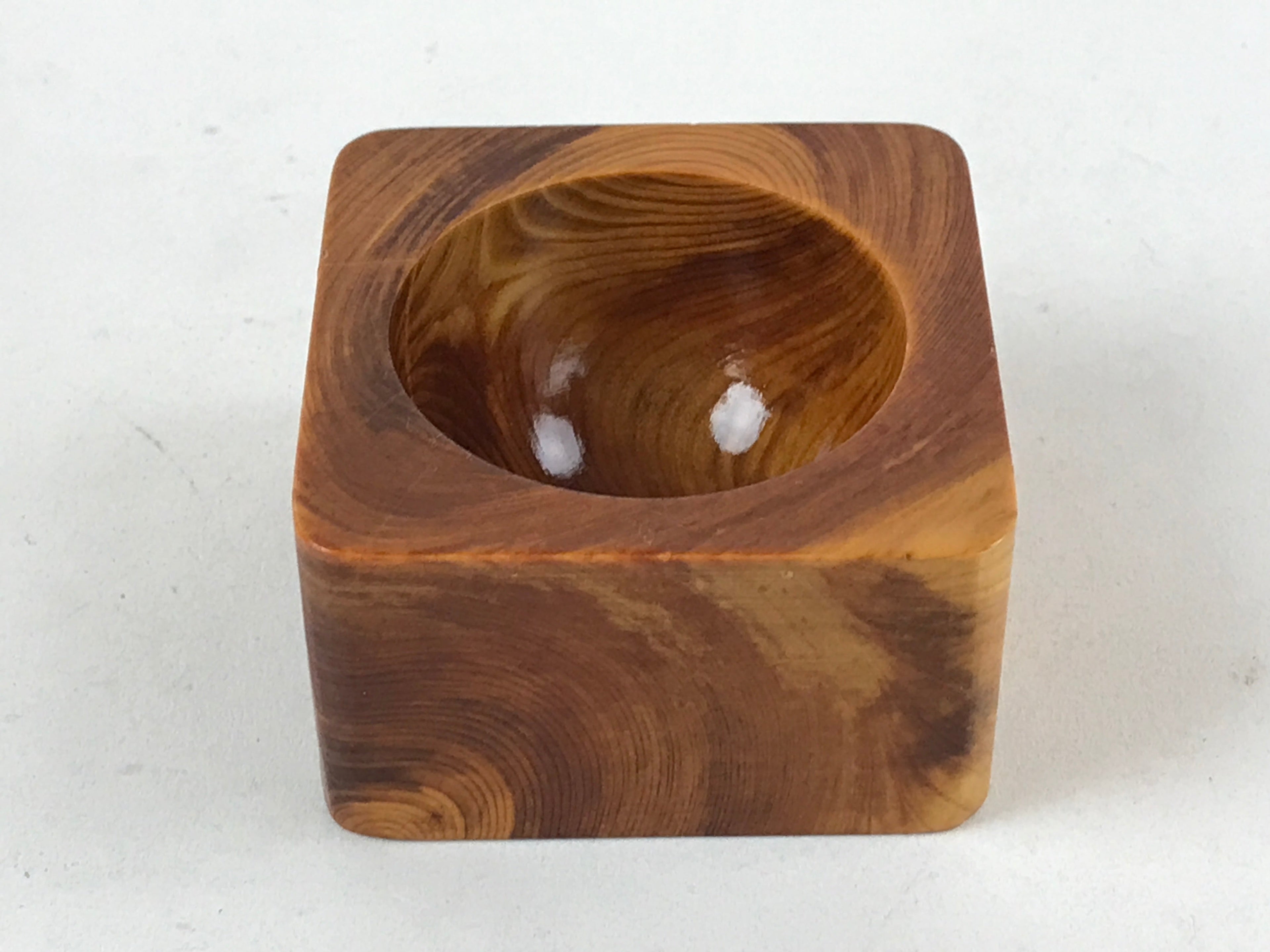 Japanese Hinoki Wood Sake Cup 5P Set Vtg Guinomi Hinoki Handcrafted G100