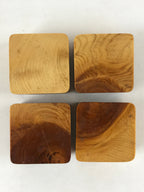 Japanese Hinoki Wood Sake Cup 5P Set Vtg Guinomi Hinoki Handcrafted G100
