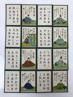 Japanese Hyakunin Isshu Vtg Playing Cards Karuta 100 Poem Matching Game JK695