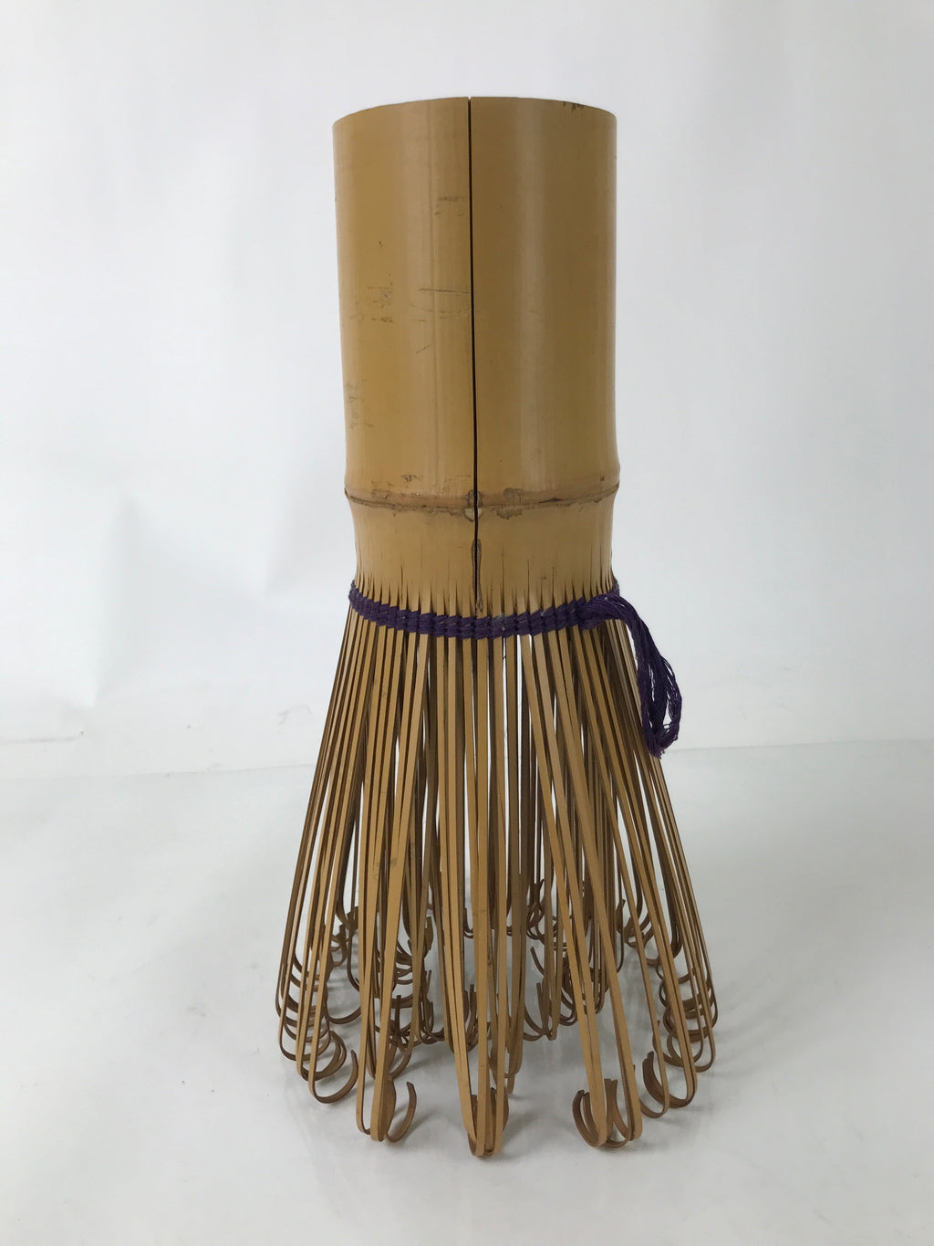 Japanese Ikebana Flower Arrangement Vase Vtg Chasen Matcha Whisk Bamboo FK164