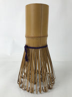 Japanese Ikebana Flower Arrangement Vase Vtg Chasen Matcha Whisk Bamboo FK164