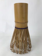Japanese Ikebana Flower Arrangement Vase Vtg Chasen Matcha Whisk Bamboo FK164