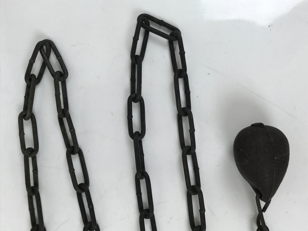 Japanese Imitation Metal Toy Ninja Kusarigama Vtg Sickle Chain Performance JK842