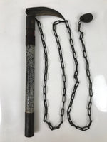 Japanese Imitation Metal Toy Ninja Kusarigama Vtg Sickle Chain Performance JK842