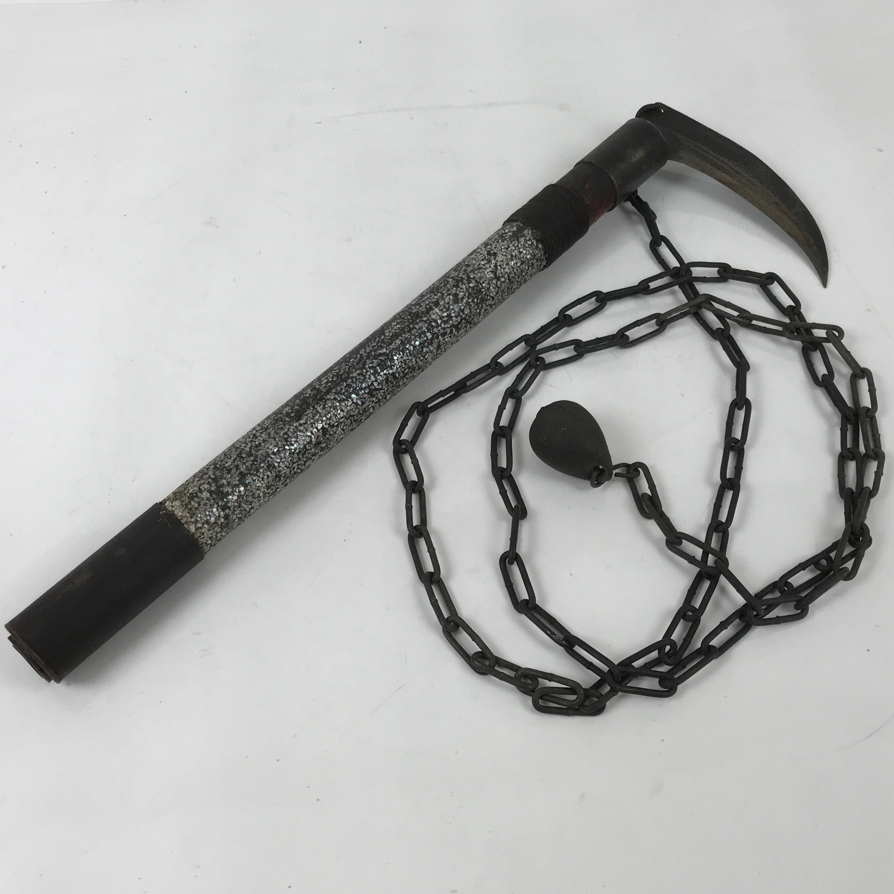 Japanese Imitation Metal Toy Ninja Kusarigama Vtg Sickle Chain Performance JK842