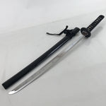 Japanese Imitation Metal Toy Sword Chisa Katana Wakizashi Black Lacquer JK781