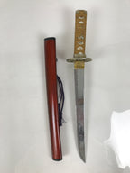 Japanese Imitation Metal Toy Sword Samurai Tanto Katana Nashiji Lacquer JK941