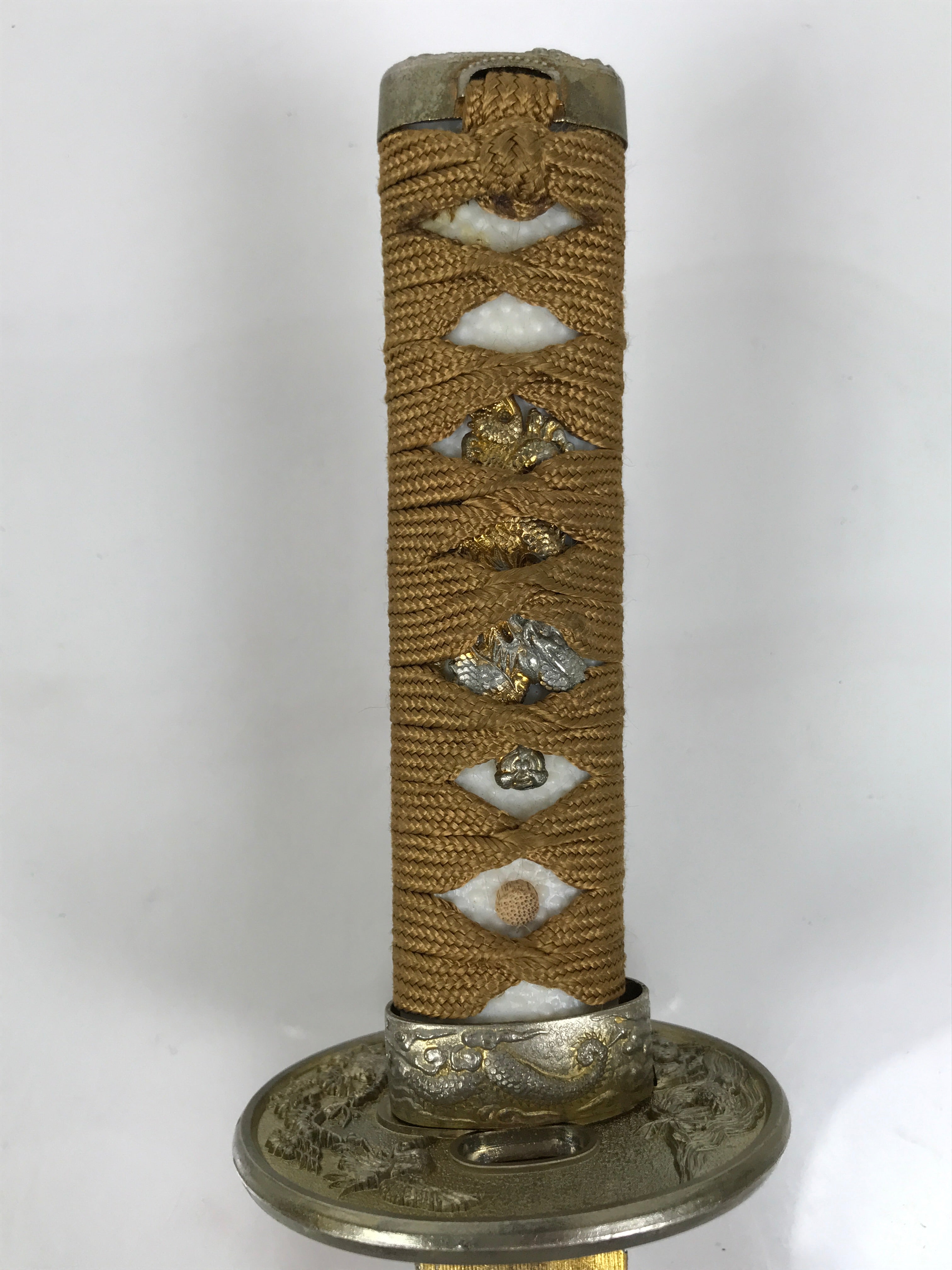 Japanese Imitation Metal Toy Sword Samurai Tanto Katana Nashiji Lacquer JK941