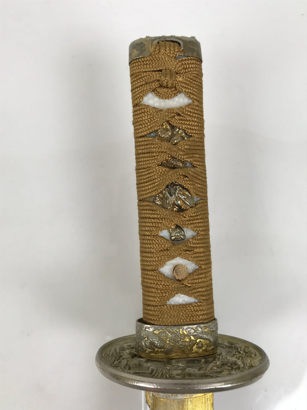 Japanese Imitation Metal Toy Sword Samurai Tanto Katana Nashiji Lacquer JK941