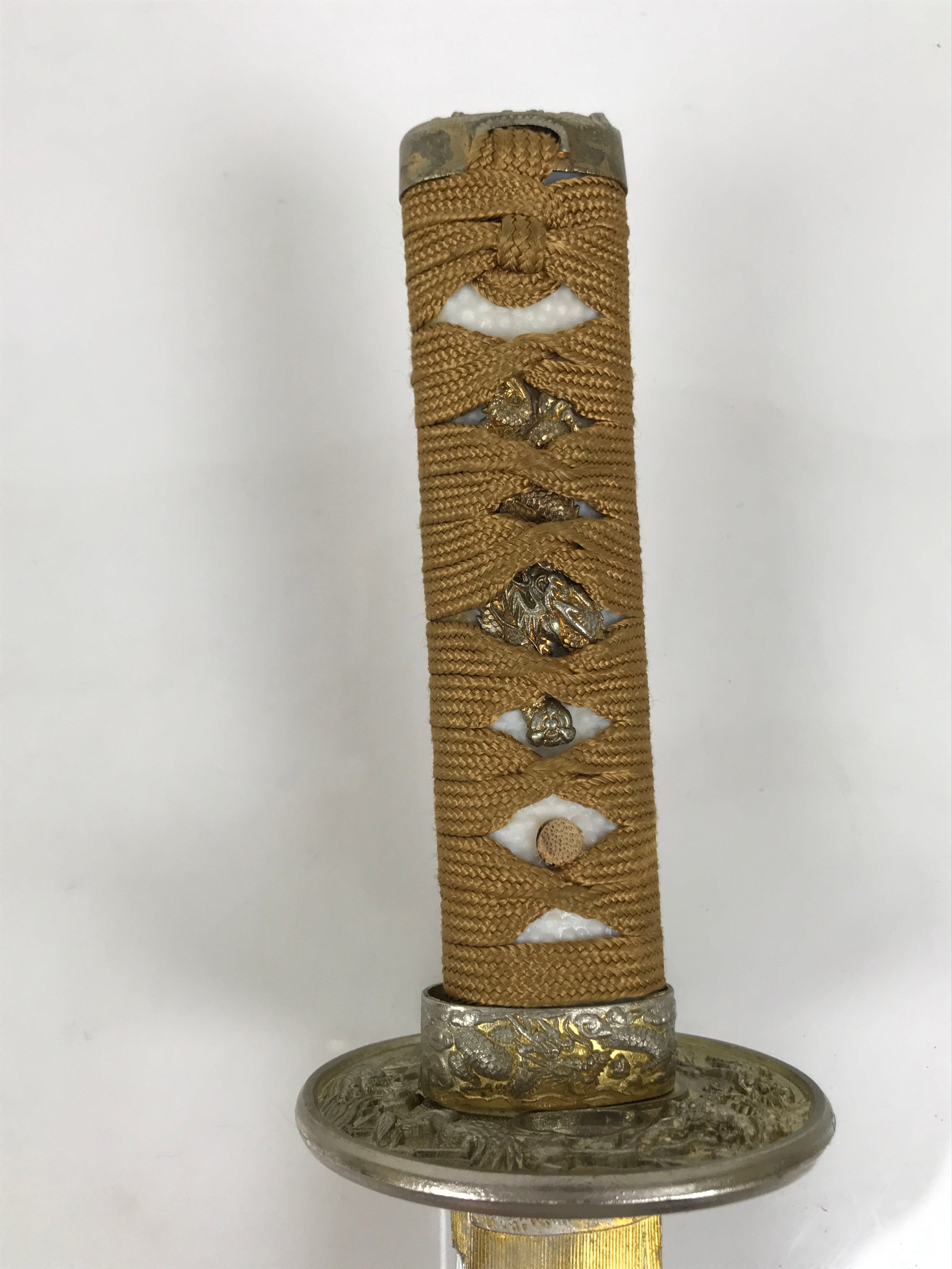 Japanese Imitation Metal Toy Sword Samurai Tanto Katana Nashiji Lacquer JK941