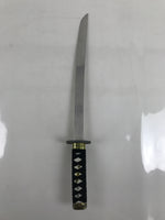 Japanese Imitation Metal Toy Sword Vtg Chisa Katana Wakizashi Black Gold JK780