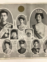 Japanese Imperial Family Portrait 1930 Hirohito Emperor Showa Printed FL372