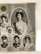 Japanese Imperial Family Portrait 1930 Hirohito Emperor Showa Printed FL372
