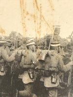 Japanese Imperial Infantry Ready Charge Postcard Vtg Paper Black White PC76