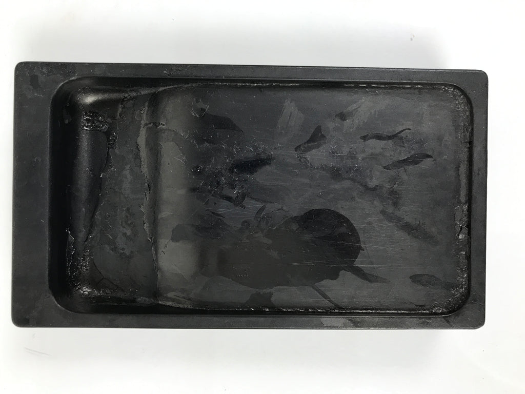 Japanese Inkstone Suzuri Vtg Sumi Grinder Calligraphy Shodo Shuji Tool SZ66