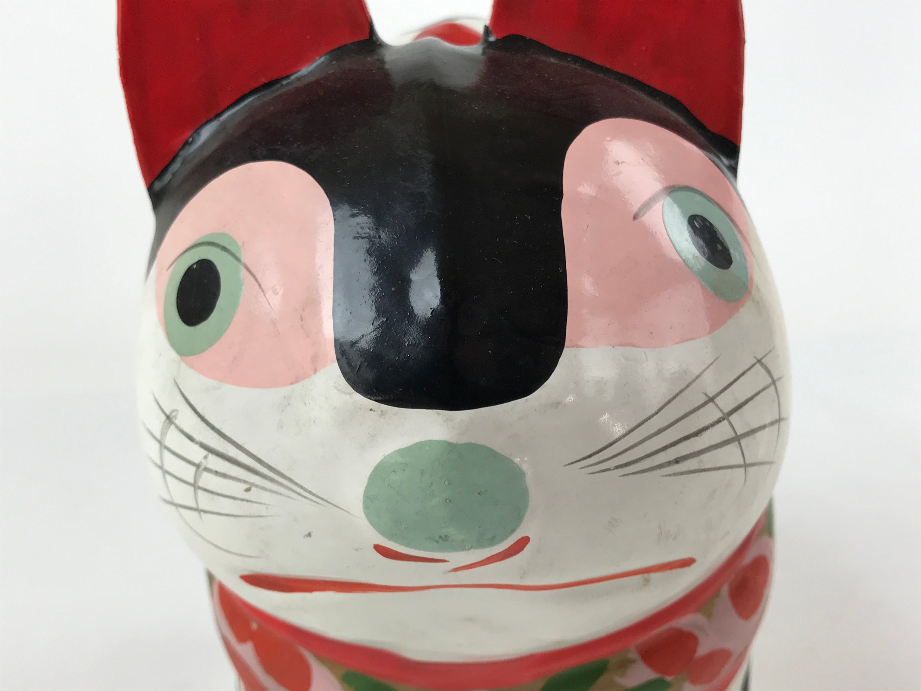 Japanese Inu Hariko Paper Mache Zodiac Dog Vtg Large Traditional Craft BD980