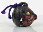 Japanese Iron Bell Dorei Karasu Tengu Tetsurin Yokai Folklore Black Red DR642