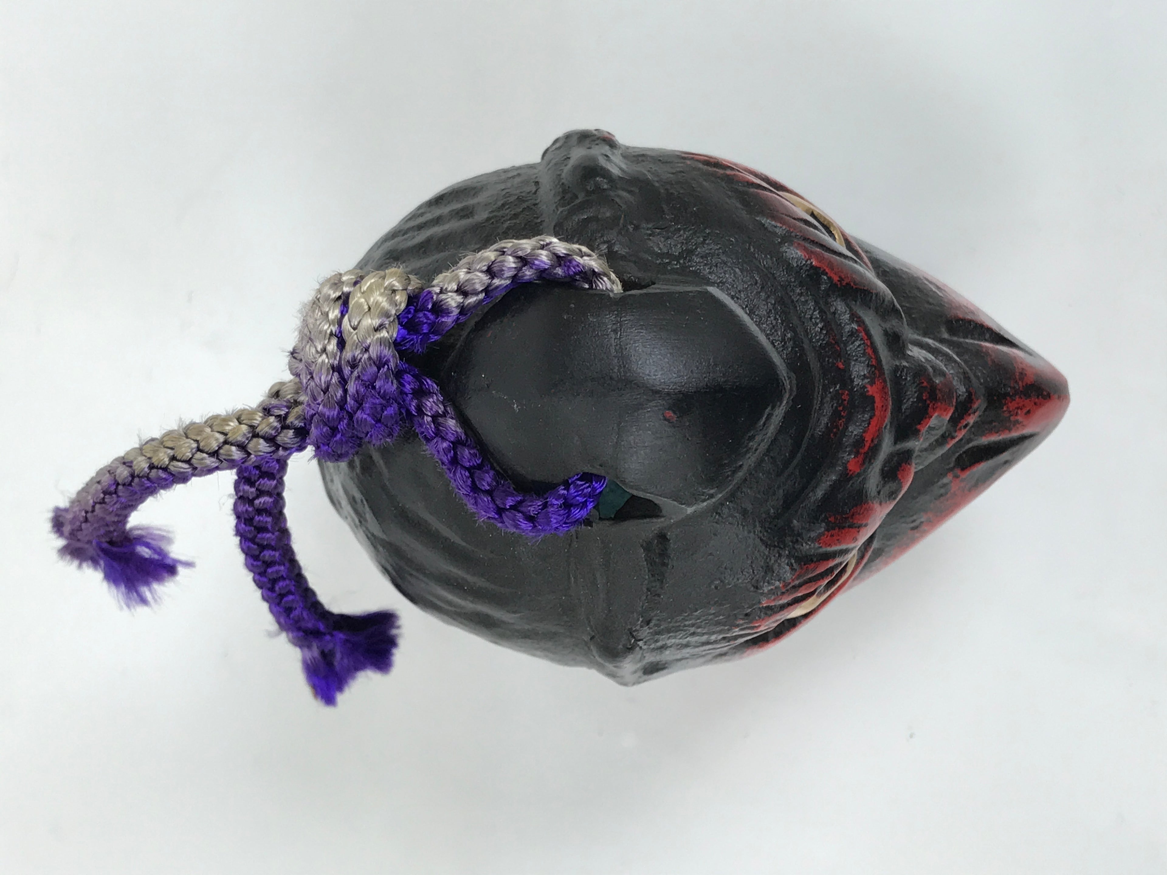 Japanese Iron Bell Dorei Karasu Tengu Tetsurin Yokai Folklore Black Red DR642