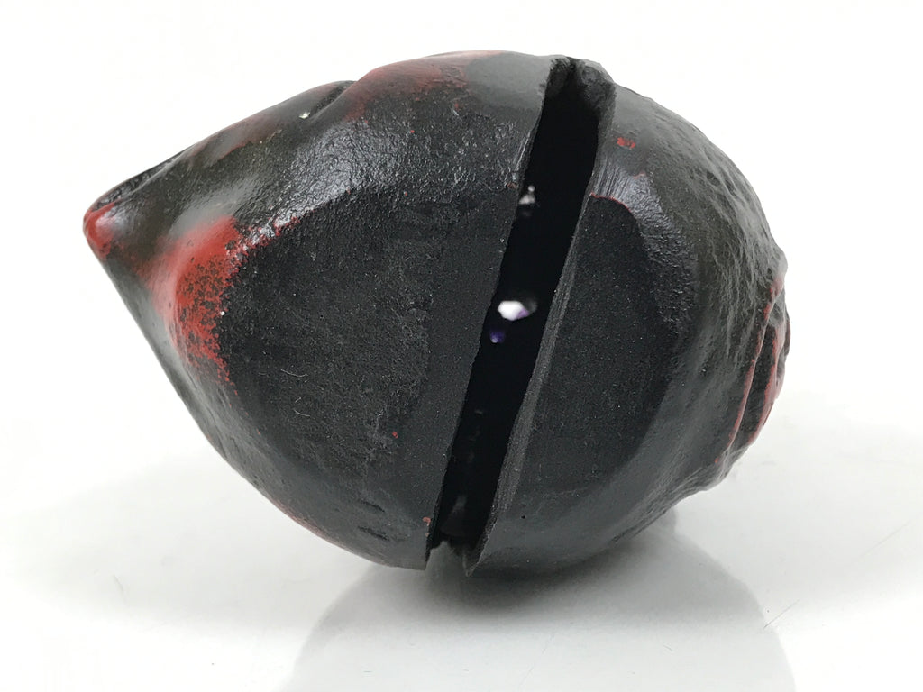Japanese Iron Bell Dorei Karasu Tengu Tetsurin Yokai Folklore Black Red DR642