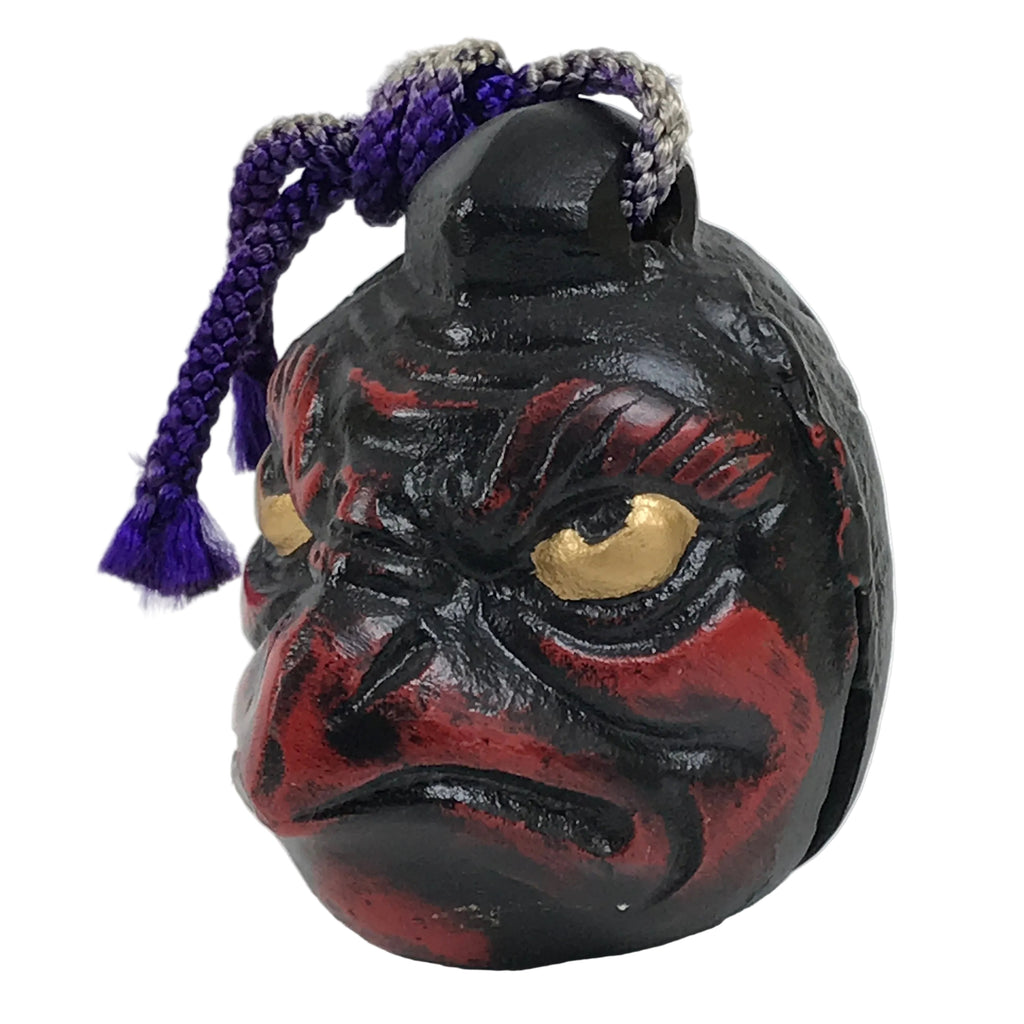 Japanese Iron Bell Dorei Karasu Tengu Tetsurin Yokai Folklore Black Red DR642