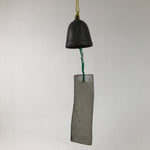 Japanese Iron Furin Wind Chime Tetsurin Vtg Brown Green Yellow DR562