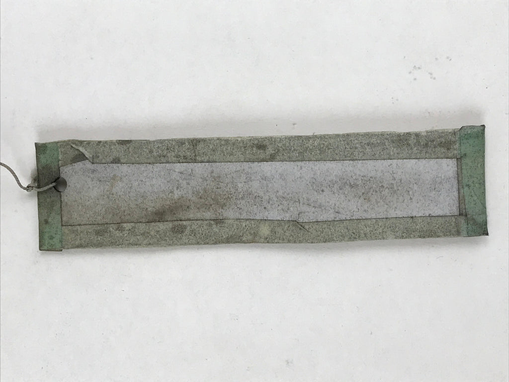 Japanese Iron Furin Wind Chime Tetsurin Vtg Crab Brown String Paper DR489