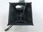 Japanese Iron Furin Wind Chime Tetsurin Vtg Green Bell Lantern Peacock DR524