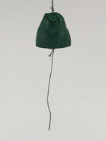 Japanese Iron Furin Wind Chime Tetsurin Vtg Green String Iwate Nanbu Owl DR500