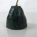 Japanese Iron Furin Wind Chime Tetsurin Vtg Green String Iwate Nanbu Owl DR564