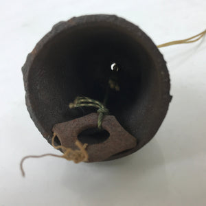 Japanese Iron Furin Wind Chime Tetsurin Vtg Green String Iwate Nanbu Owl DR564