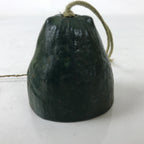 Japanese Iron Furin Wind Chime Tetsurin Vtg Green String Iwate Nanbu Owl DR566