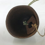 Japanese Iron Furin Wind Chime Tetsurin Vtg Green String Iwate Nanbu Owl DR566