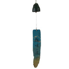 Japanese Iron Furin Wind Chime Tetsurin Vtg Green String Iwate Nanbu Owl DR566
