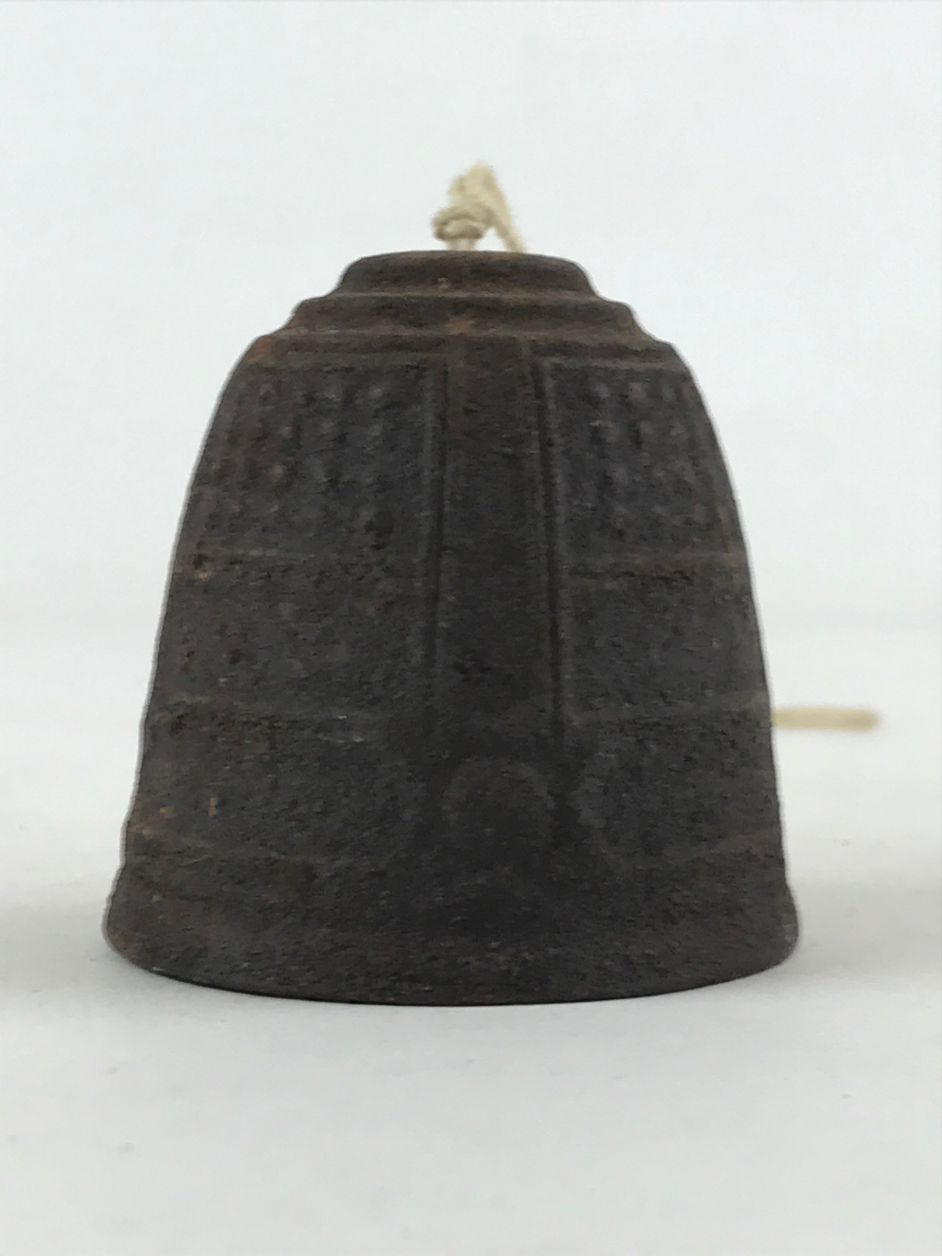Japanese Iron Furin Wind Chime Tetsurin Vtg Inuyama Festival Kanji Brown DR485