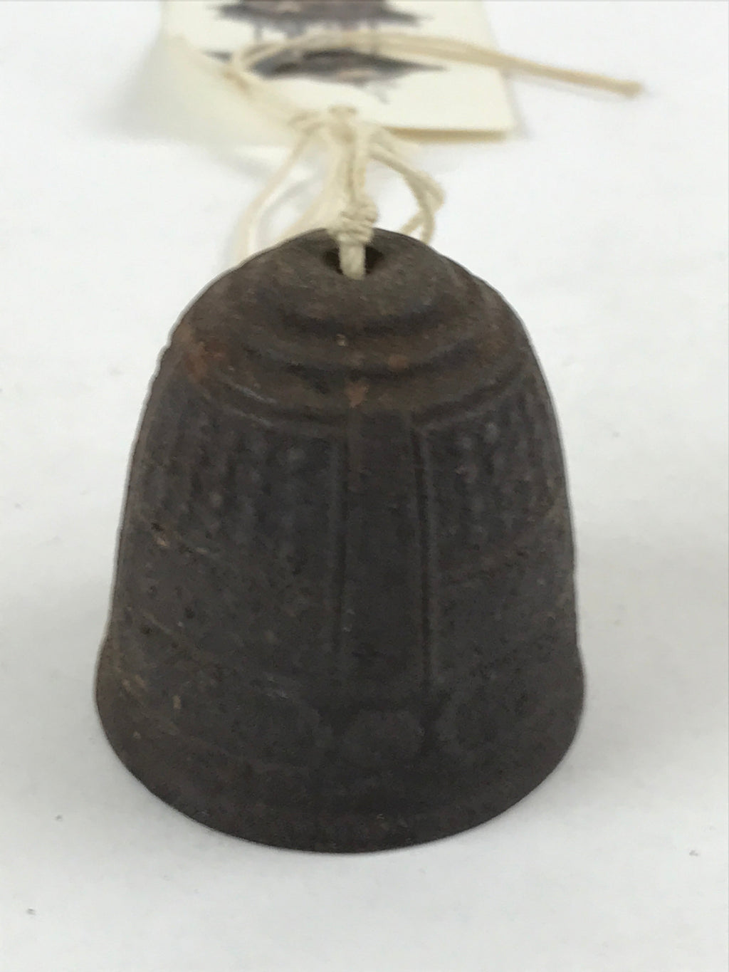 Japanese Iron Furin Wind Chime Tetsurin Vtg Inuyama Festival Kanji Brown DR485