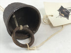 Japanese Iron Furin Wind Chime Tetsurin Vtg Inuyama Festival Kanji Brown DR485