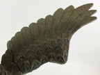 Japanese Iron Hawk Stature Vtg Good Fortune Happiness Auspicious Figurine BD893