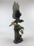 Japanese Iron Hawk Stature Vtg Good Fortune Happiness Auspicious Figurine BD893