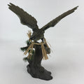 Japanese Iron Hawk Stature Vtg Good Fortune Happiness Auspicious Figurine BD893