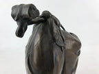 Japanese Iron Hotei Statue 7 Lucky Gods Vtg Good Fortune Happiness Brown BD891
