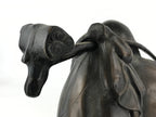 Japanese Iron Hotei Statue 7 Lucky Gods Vtg Good Fortune Happiness Brown BD891