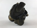 Japanese Iron Hotei Statue 7 Lucky Gods Vtg Good Fortune Happiness Brown BD891