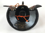Japanese Iron Kabuto Samurai Helmet Display Vtg Yoshitsune Style Okimono ID548