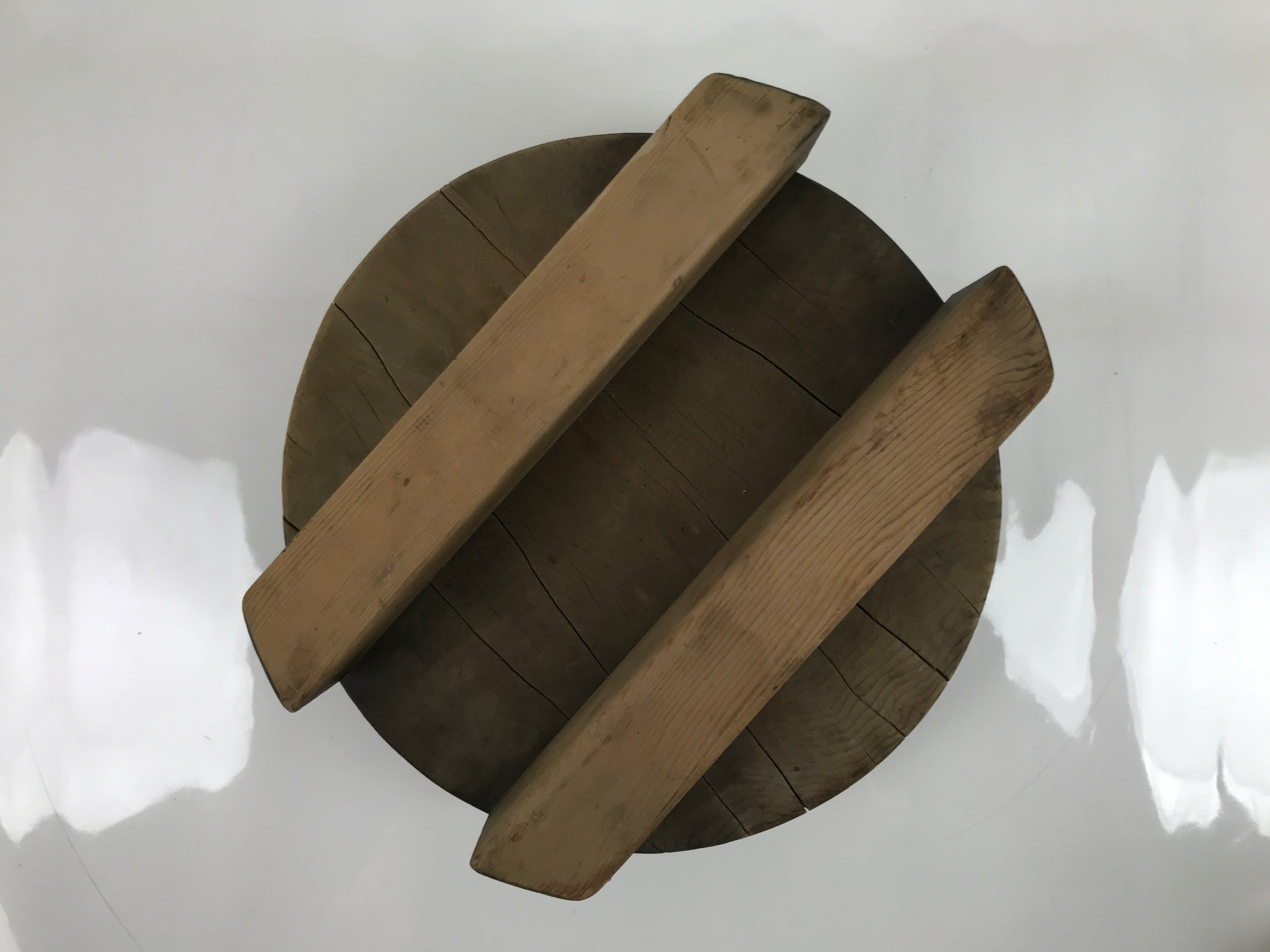 Japanese Iron Traditional Kama Rice Cooker Vtg Kamado Stove Pot Wood Lid T118
