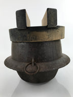 Japanese Iron Traditional Kama Rice Cooker Vtg Kamado Stove Pot Wood Lid T118