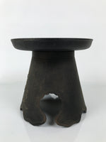 Japanese Iron Usubata Flower Vase Ikenobo Ikebana Arrangement 2pc Kabin UB62