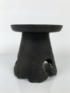 Japanese Iron Usubata Flower Vase Ikenobo Ikebana Arrangement 2pc Kabin UB62