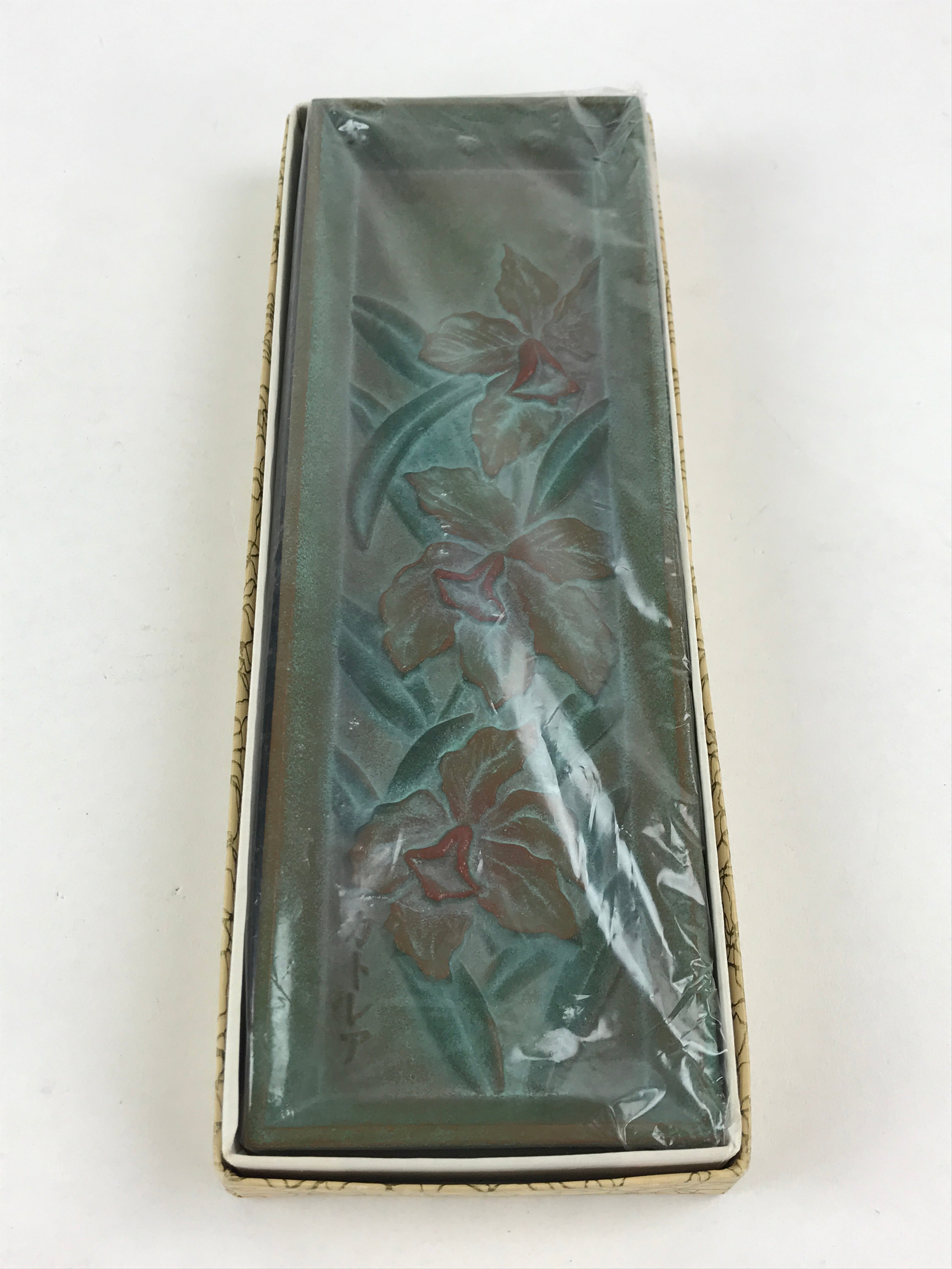 Japanese Iron Wall Hanging Ornament Display Cattleya Flower Shiro Nakano JK543