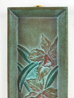 Japanese Iron Wall Hanging Ornament Display Cattleya Flower Shiro Nakano JK543