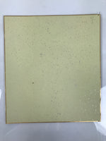 Japanese Ise Katagami Shikishi Art Board Vtg Decorative Bamboo Window Bird A797